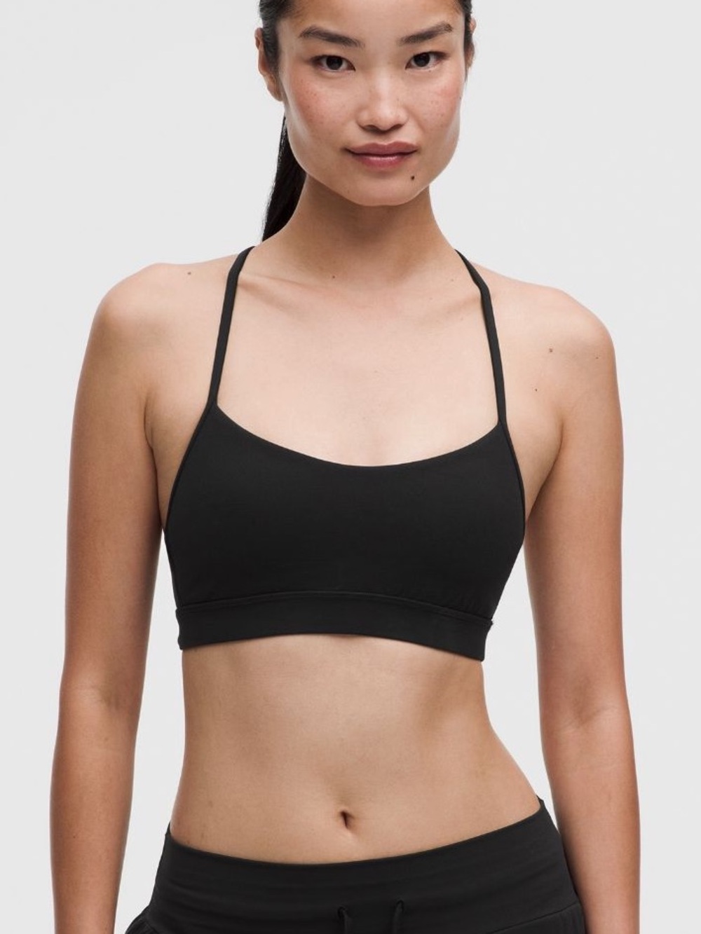 Lululemon Flow Y Bra Nulu - Black Light Support
